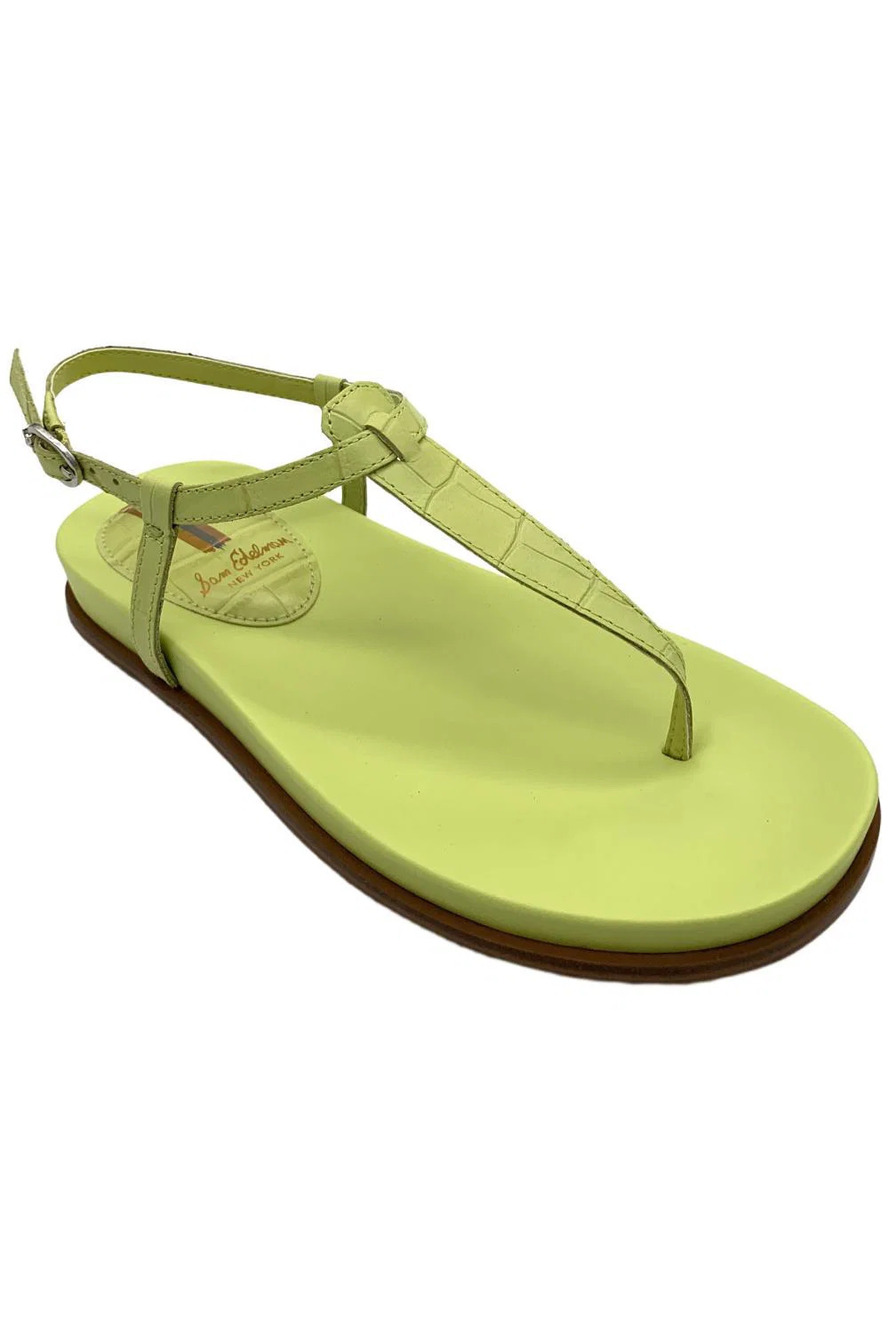 Sam Edelman Women's Naomi Thong Sandal Kiwi Croc - Medium